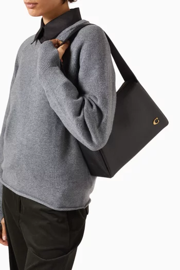 Lola Shoulder Bag in Polished Pebble Leather