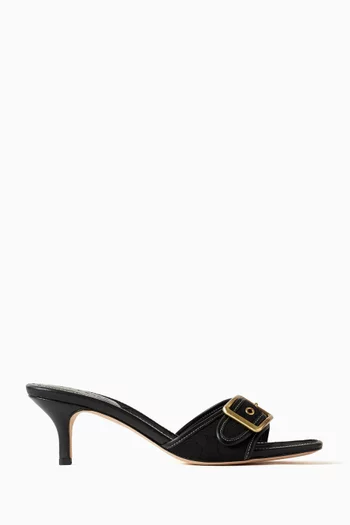 حذاء مفتوح مارغوت بكعب 55 مم جاكار بشعار الماركة