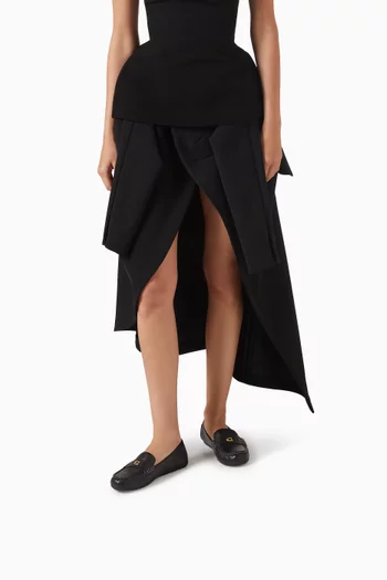 حذاء درايفر سهل الارتداء جلد حبيبي