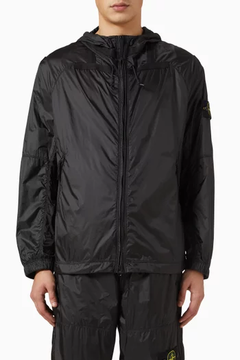Light Hooded Jacket in Ripstop Nylon