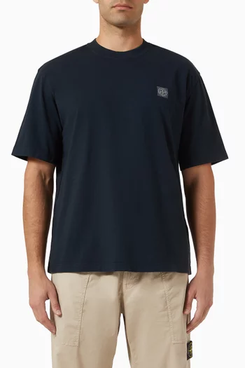 تي شيرت بشعار الماركة قطن جيرسيه