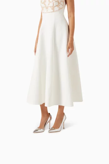 Pick Tora 105 Pumps in Calf Metallic Leather