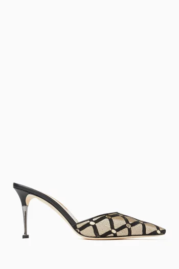 Monelymu 90 Mules in Satin