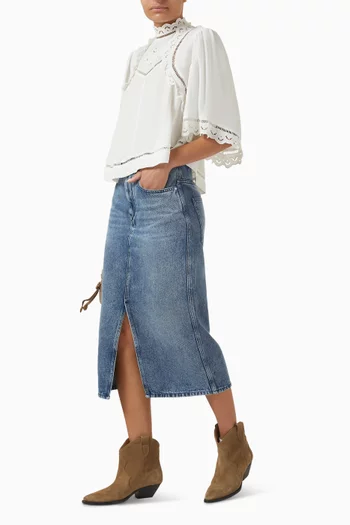Tilauria Skirt in Denim