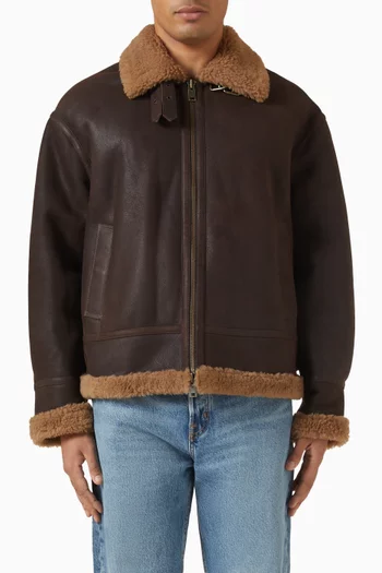 Sano Shearling Jacket in Suede