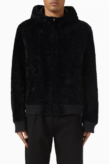 Novel Reversible Jacket in Shearling