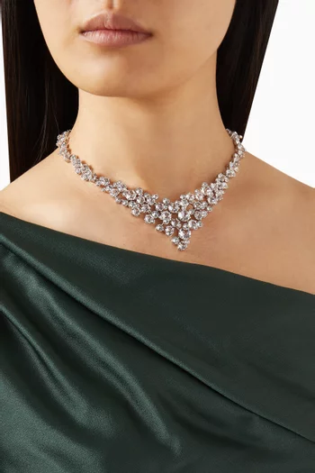 Constella Necklace in Rhodium-plated Metal