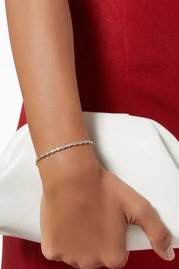 سوار تنس ماتريكس معدن مطلي بالذهب