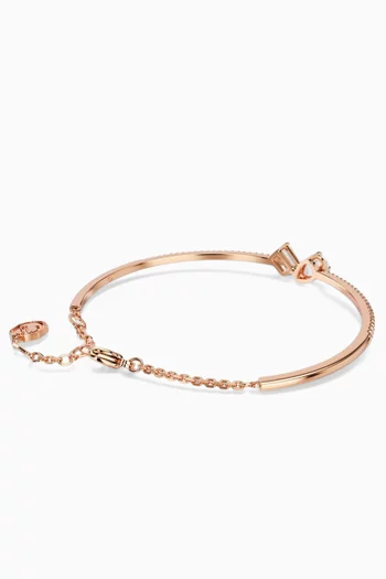 Mesmera Moi et Toi Bracelet in Rose Gold-plated Metal