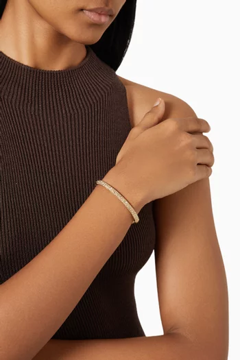 Sublima Pavé Bangle in Gold-plated Metal