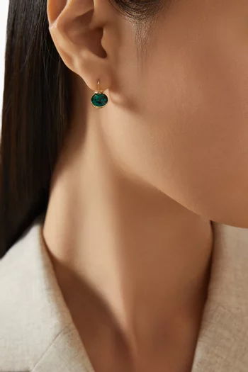 Bella Drop Earrings in Gold-plated Metal