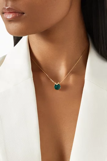 Bella V Pendant Necklace in Gold-plated Metal