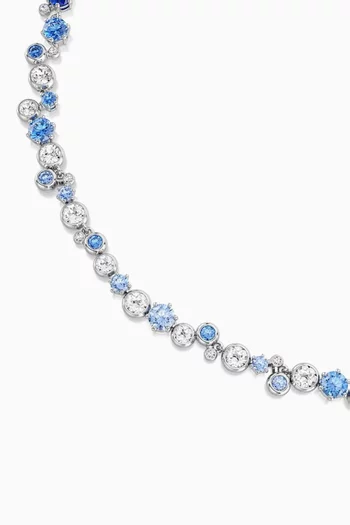 Constella Crystal Necklace in Rhodium-plated Metal