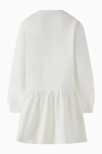 Sweatshirt Teddy Dress in Cotton Jersey