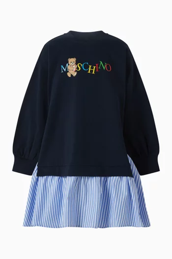 Logo Sweatshirt Dress in Cotton