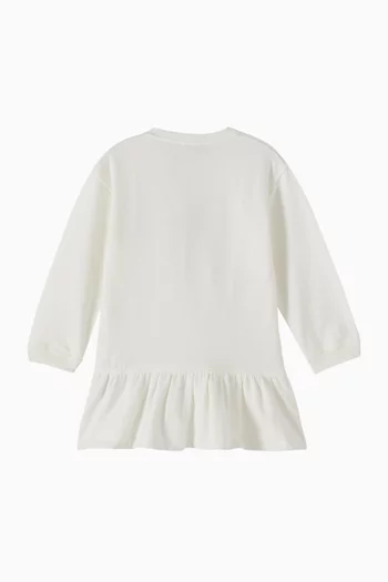 Logo Sweatshirt Dress in Cotton