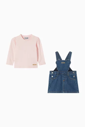 Logo Dungaree Co-ord Set