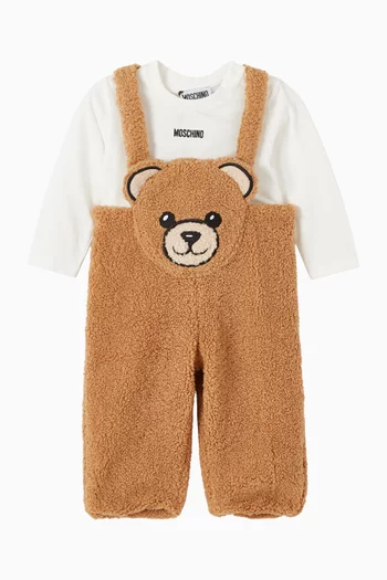 Bear 2-piece Dungarees Set