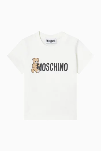 Bear Logo T-shirt in Cotton