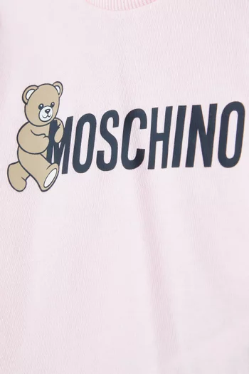Bear Logo T-shirt in Cotton