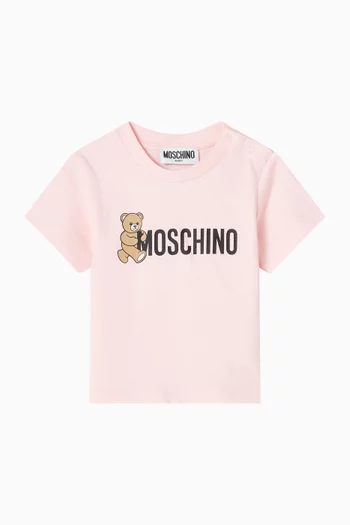 Bear Logo T-shirt in Cotton