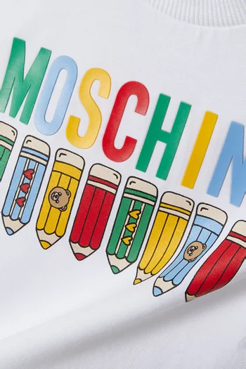 Pencil Logo T-shirt in Cotton