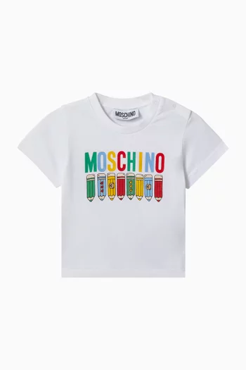 Pencil Logo T-shirt in Cotton