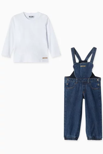 T-shirt & Dungarees Set