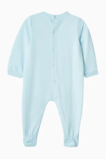 Bear-print Sleepsuit in Cotton-jersey