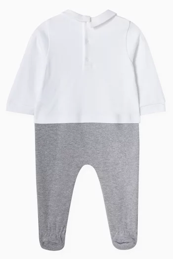 Colour-block Pyjama in Cotton