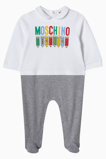 Colour-block Pyjama in Cotton