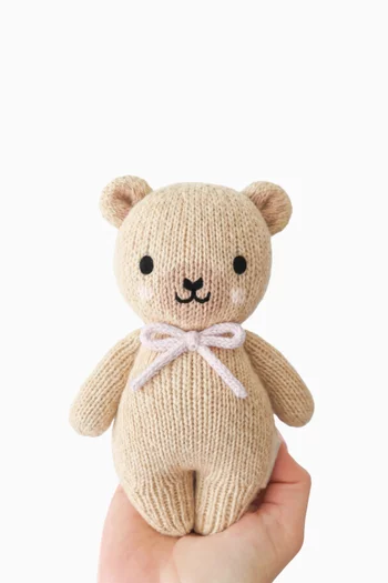 Baby Honey Bear Soft Toy in Cotton