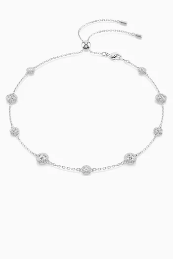 Una Angelic Pendant Necklace in Rhodium-plated Metal