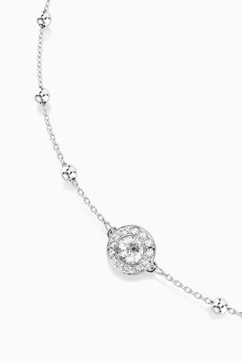 Una Angelic Pendant Necklace in Rhodium-plated Metal