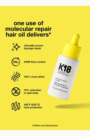 K18 Molecular Repair Oil, 10ml