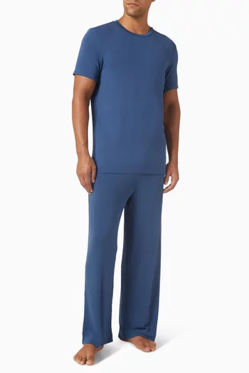 تي شيرت للنوم بفتحة رقبة مستديرة مودال جيرسيه