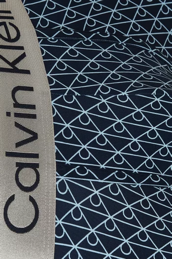 All-over Logo Trunks in Brushed Microfibre