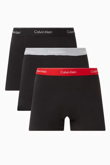 Relaxed Dart Trunks in Icon Cotton Stretch, Set of 3
