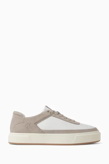 Basket Cupsole Sneakers in Leather & Suede