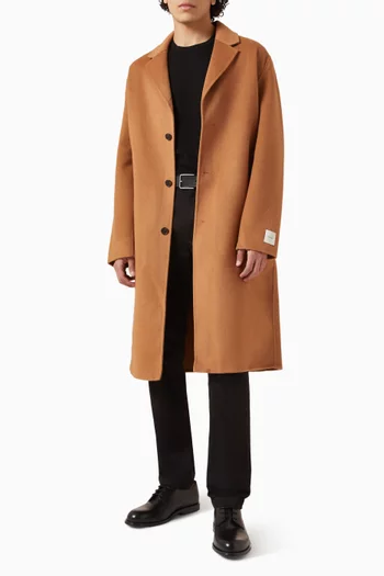 معطف بوجهين صوف