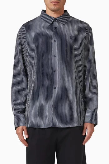 Stripe Shirt in Stripe Viscose-blend