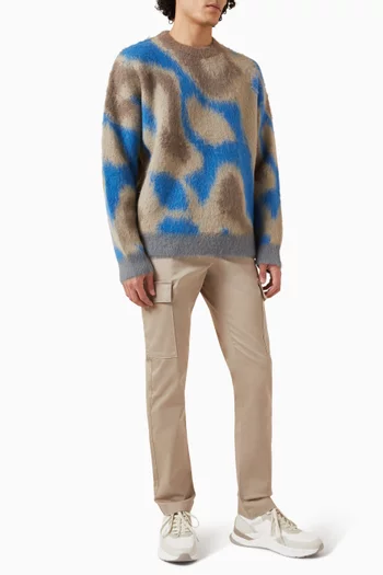 Pattern Sweater in Brushed-knit