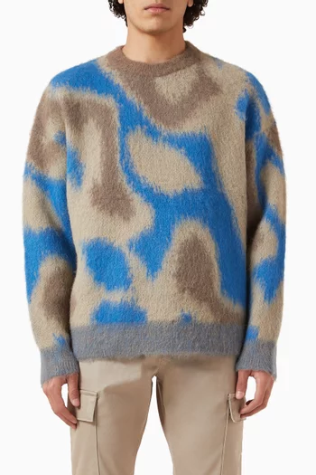 Pattern Sweater in Brushed-knit