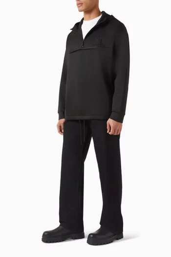 Quarter-zip Anorak Hoodie