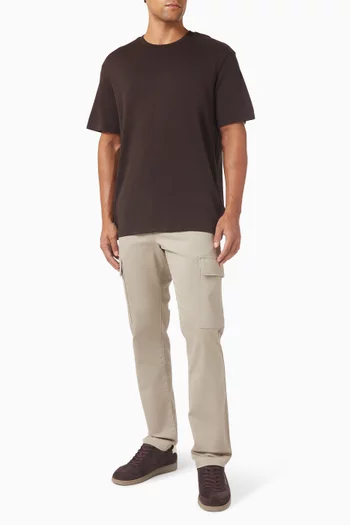 Logo-embroidered T-shirt in Cotton