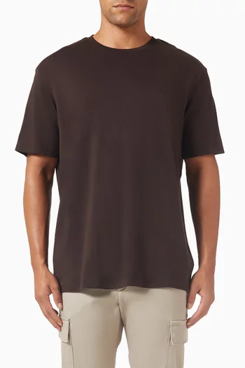 Logo-embroidered T-shirt in Cotton