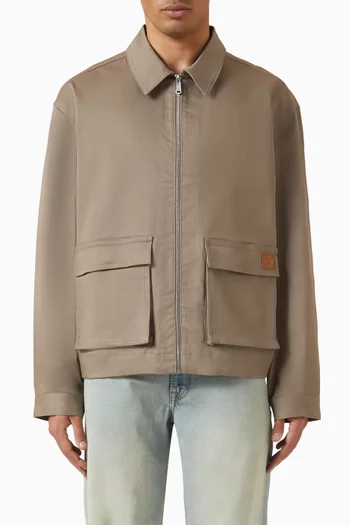 Utility Relaxed Jacket in Stretch Cotton