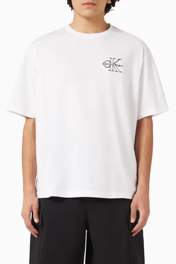 Monologo T-shirt in Cotton