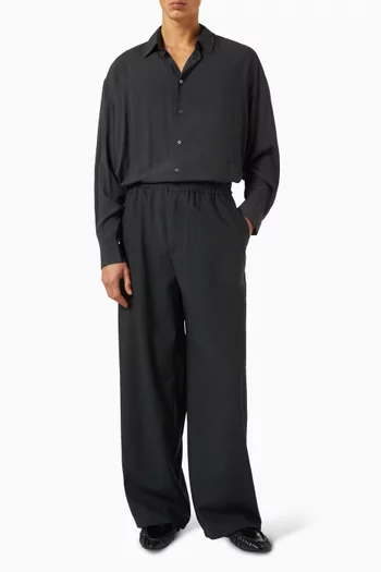 Elasticated Pants in Wool
