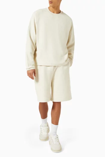 Crewneck Sweatshirt in Curly Fleece